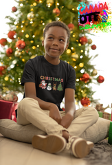 Christmas Santa, Snowman, deer and tree