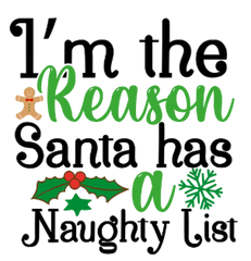 I'm the reason santa has naughty list